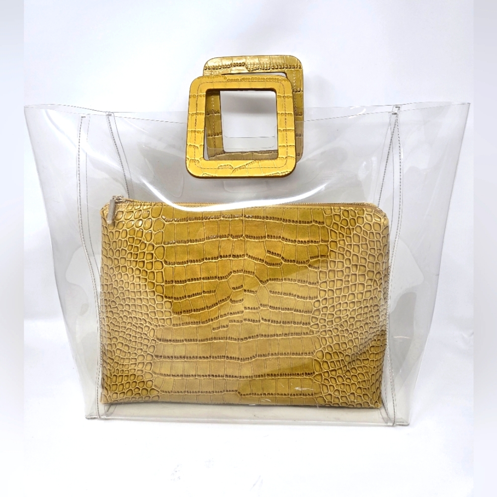STAUD Shirley Croc-Embossed Tote - Picture 4 of 11